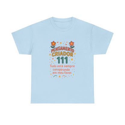 Camiseta 111 Pensamento Criador — Algodão 180g