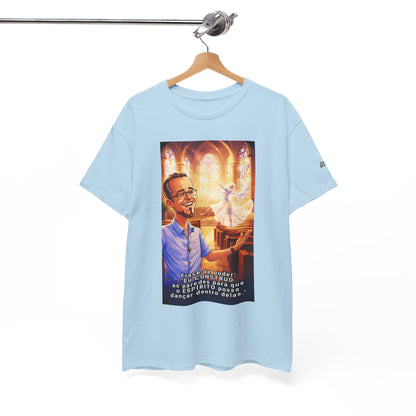 Camiseta Azimur com Frase de poder "Eu construo as paredes para que o Espírito possa dançar dentro delas."
 – Algodão Premium