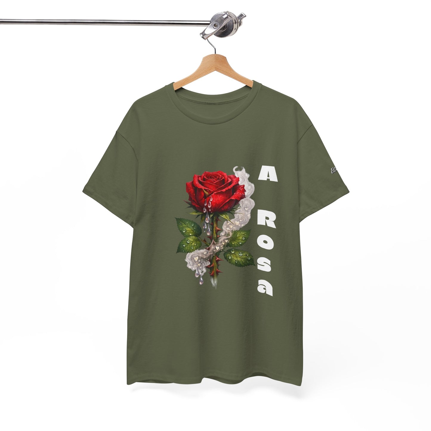Camiseta Poema Azirrague — Rosa, Espinho e Amor