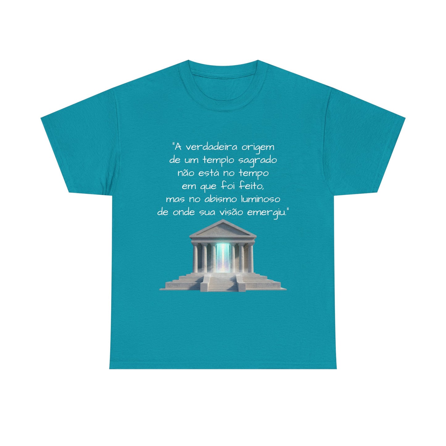 Camiseta Templo Sereno — Algodão 100% Médio