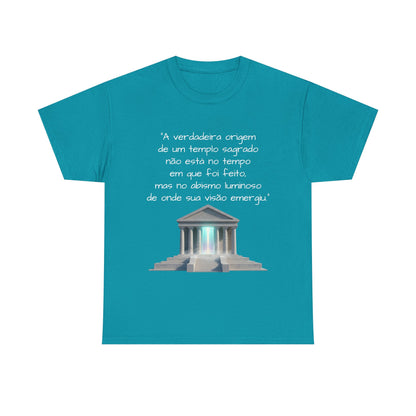 Camiseta Templo Sereno — Algodão 100% Médio