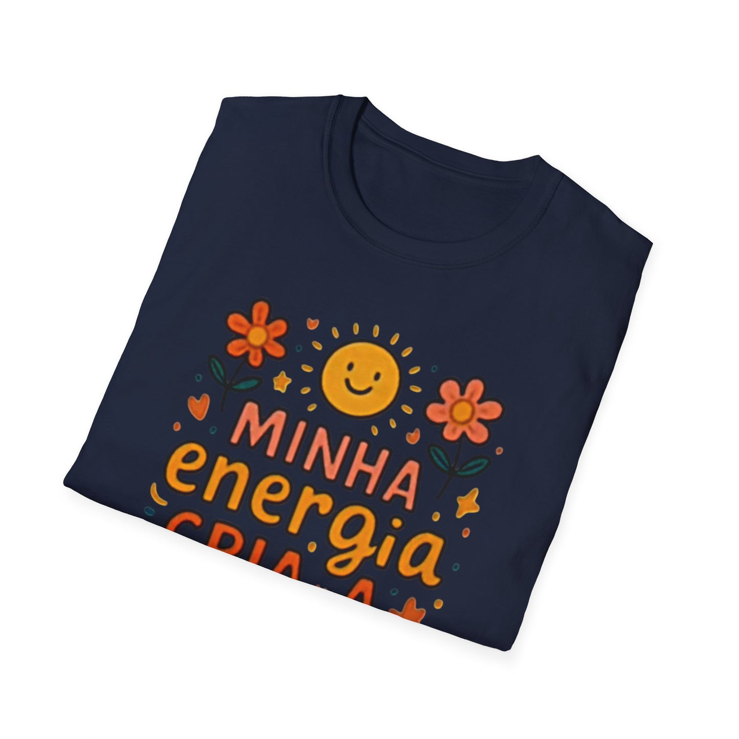 Camiseta Minha Energia Cria — Algodão Ring-Spun 153g
