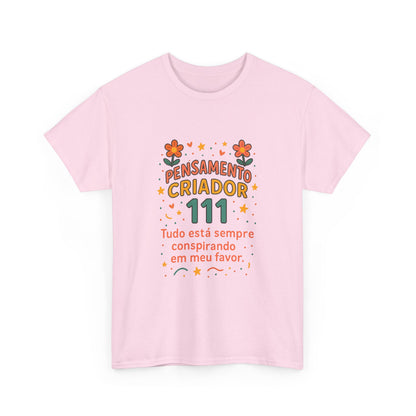 Camiseta 111 Pensamento Criador — Algodão 180g