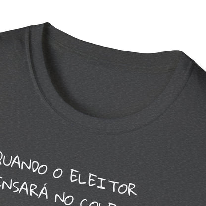 Camiseta Consciência Coletiva – Frase Reflexiva em Algodão Softstyle