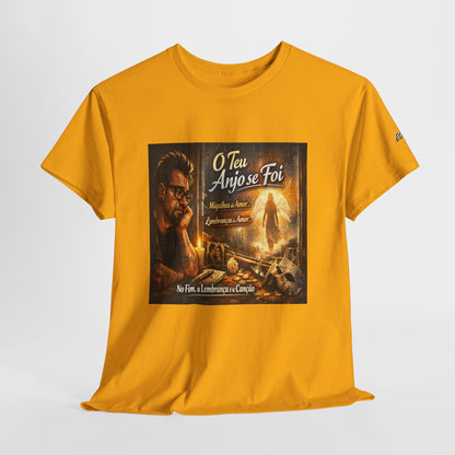 Camiseta Retrato Cinemático Streetwear – Arte Expressiva e Atmosfera Noturna