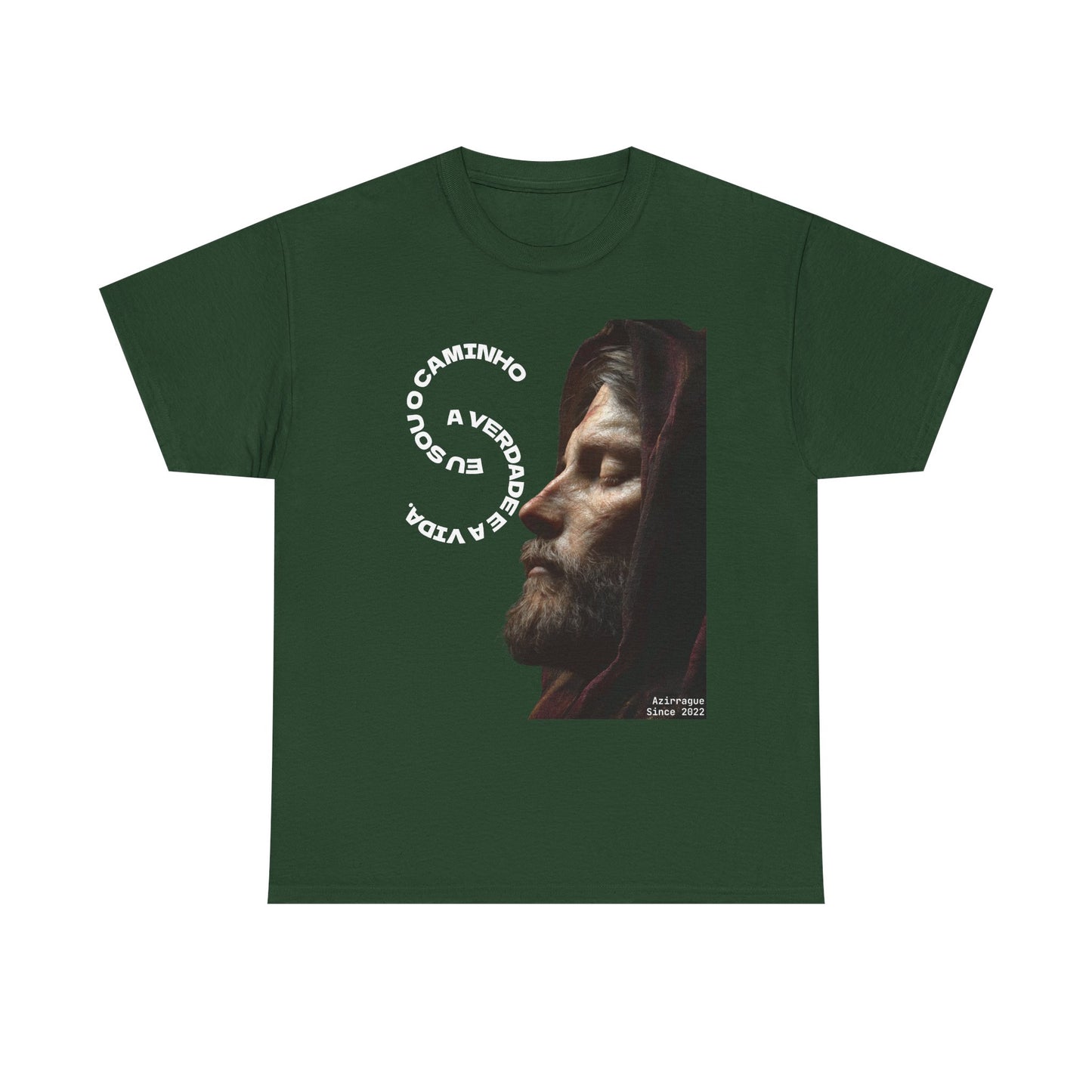 Camiseta “Eu Sou o Caminho” — Algodão 100% Médio