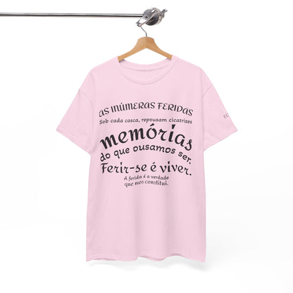 Camiseta “As Inúmeras Feridas” – Algodão Premium Unissex