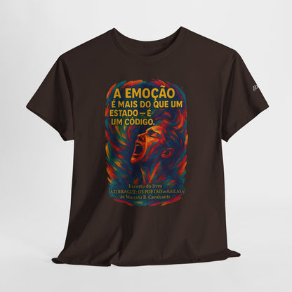 Camiseta Frase de Azirrague – Trecho de Marcelo B. Cavalcante | Algodão Gildan 5000