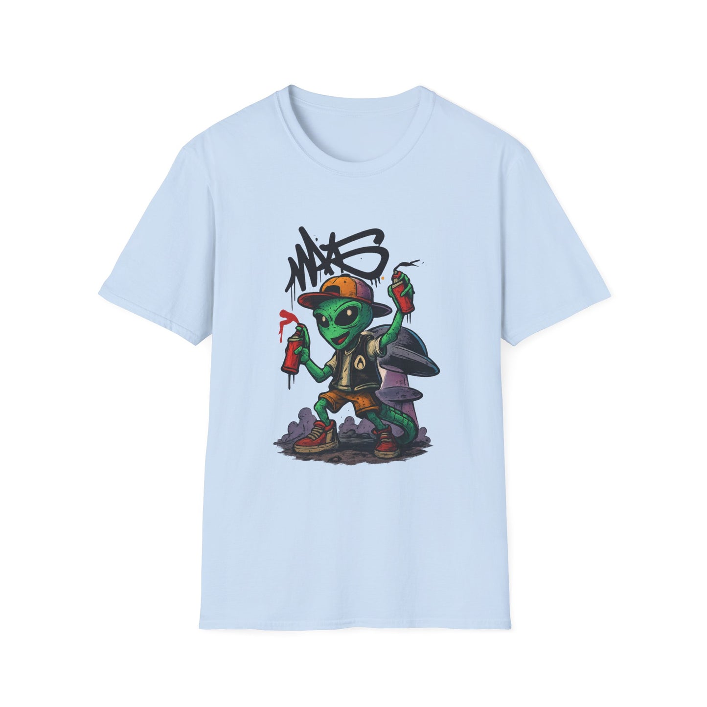 Camiseta Street Art Cogumelo Guardião – Algodão Ring-Spun Gildan 64000
