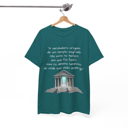 Camiseta Templo Sereno — Algodão 100% Médio