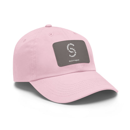 Boné Dad Hat com patch em couro | Ideia em Ação Azirrague