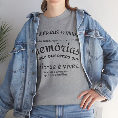 Camiseta “As Inúmeras Feridas” – Algodão Premium Unissex