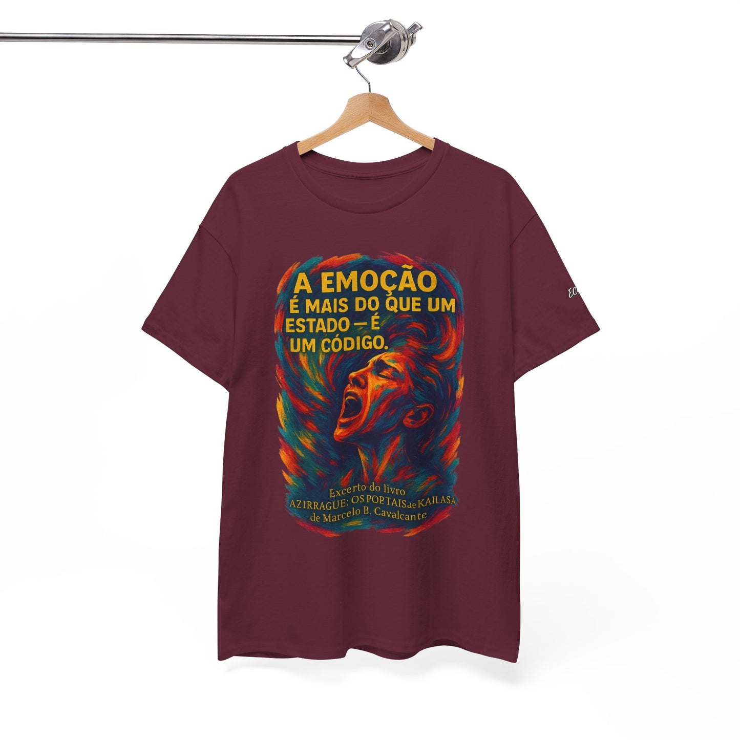 Camiseta Frase de Azirrague – Trecho de Marcelo B. Cavalcante | Algodão Gildan 5000