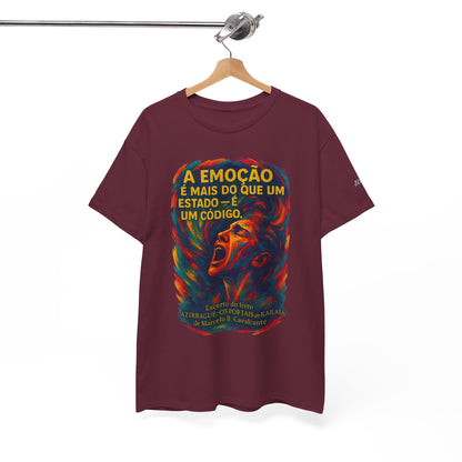 Camiseta Frase de Azirrague – Trecho de Marcelo B. Cavalcante | Algodão Gildan 5000