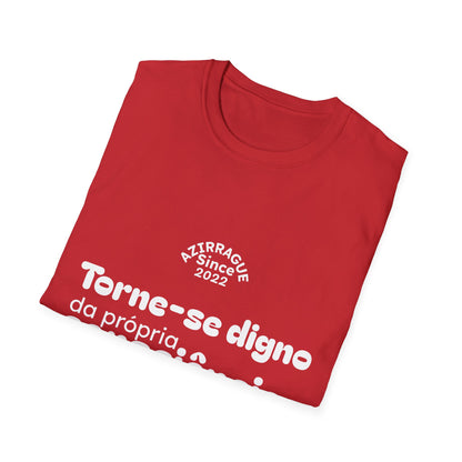 Camiseta Minimalista com Frase Reflexiva | Torne-se Digno