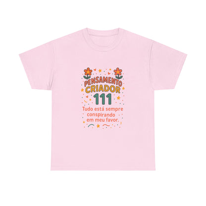 Camiseta 111 Pensamento Criador — Algodão 180g
