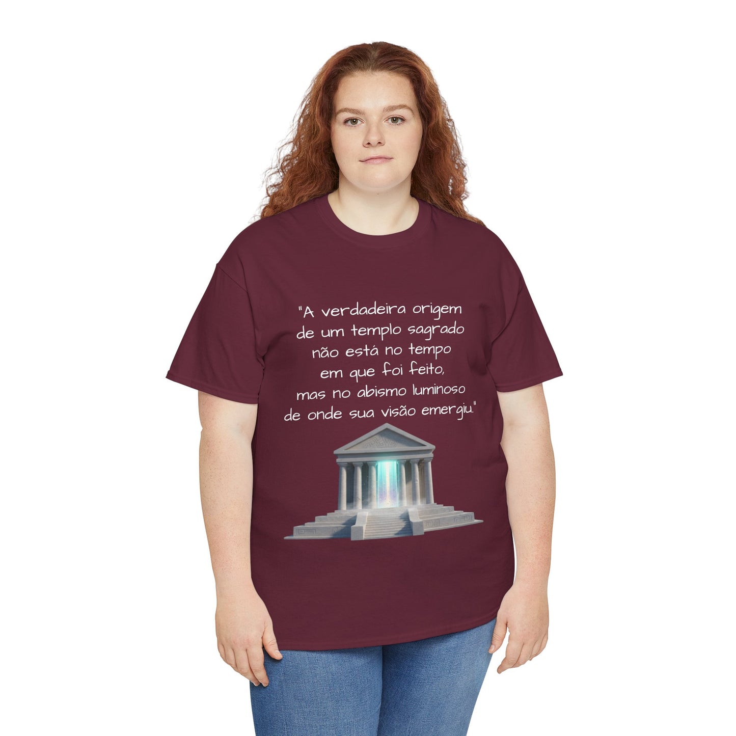 Camiseta Templo Sereno — Algodão 100% Médio