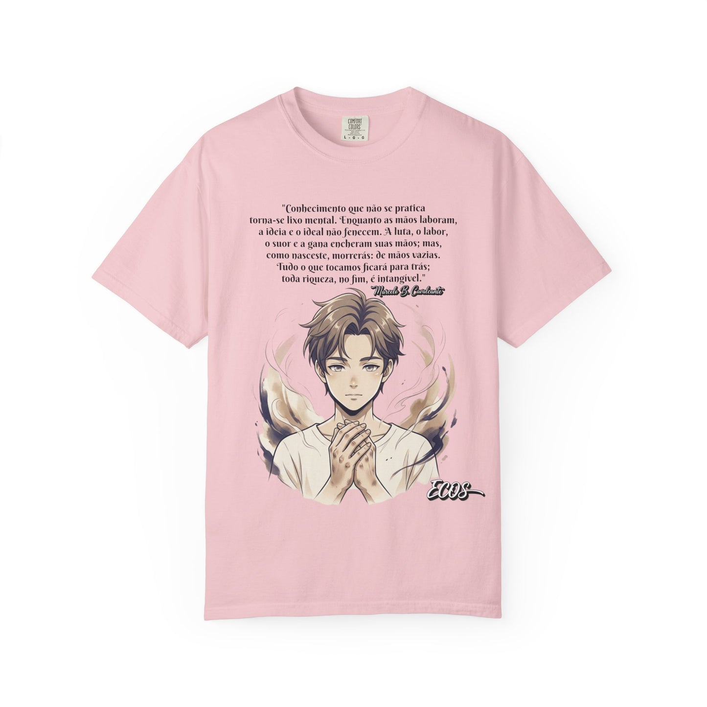 Camiseta Poética Citação Portuguesa — Trecho de Marcelo B. Cavalcante