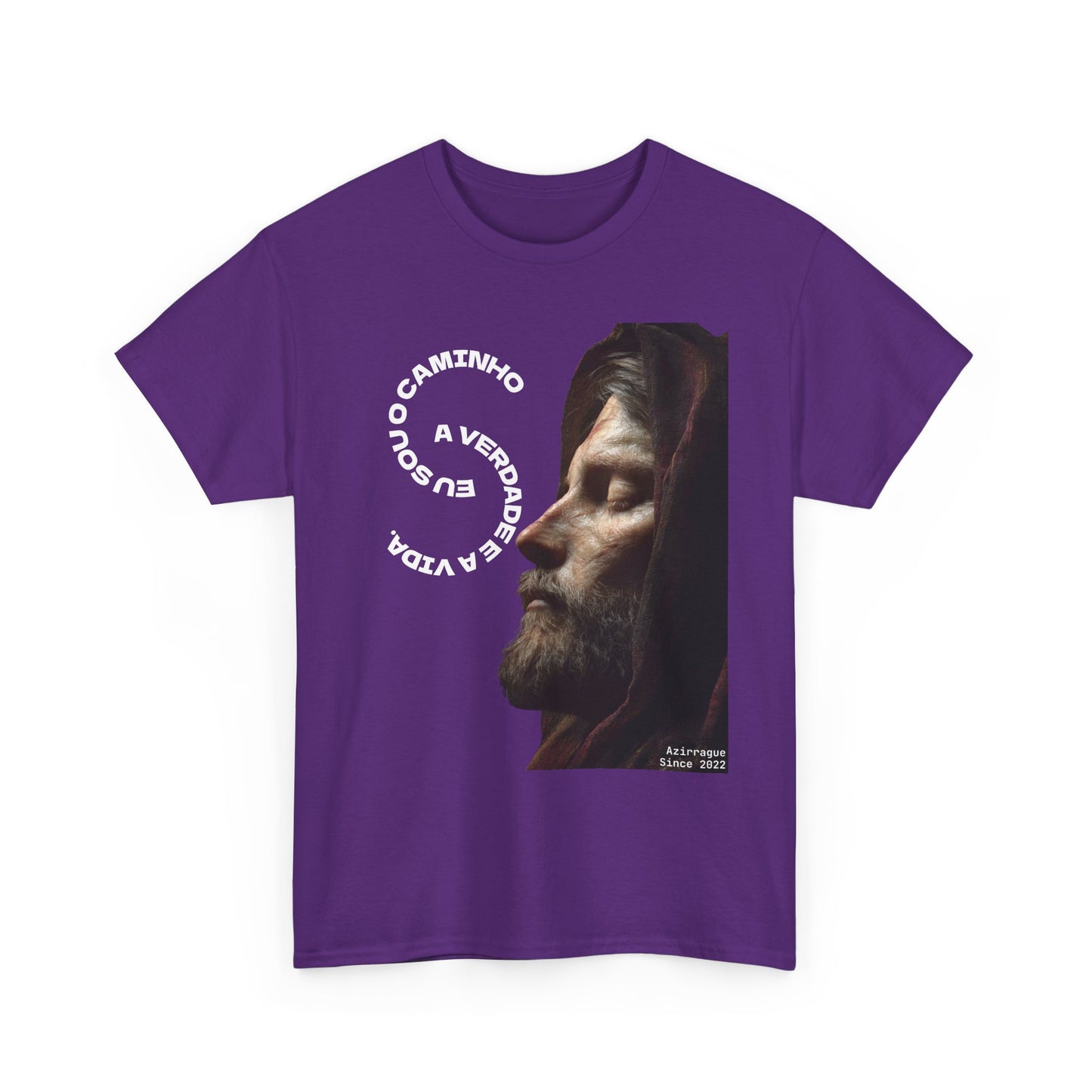 Camiseta “Eu Sou o Caminho” — Algodão 100% Médio