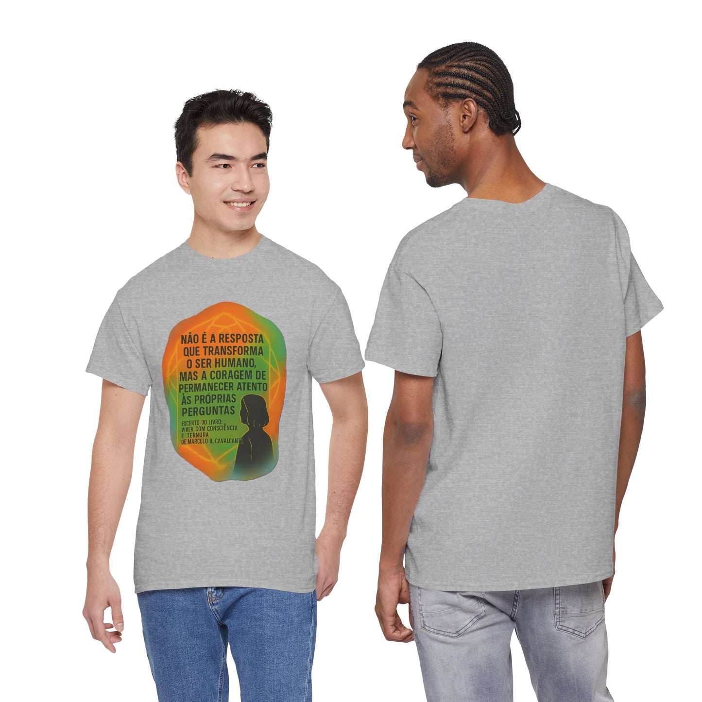 Inspirational Portuguese Quote T-Shirt — 'Coragem de Permanecer Atento'