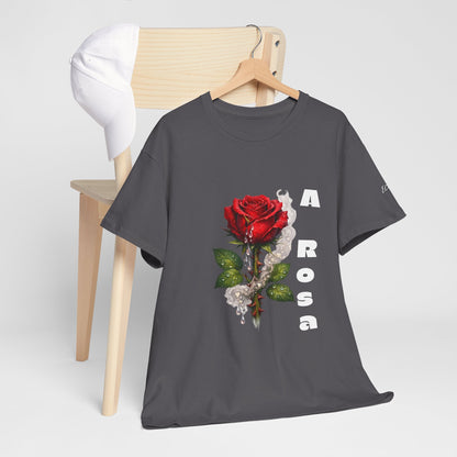Camiseta Poema Azirrague — Rosa, Espinho e Amor