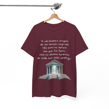 Camiseta Templo Sereno — Algodão 100% Médio