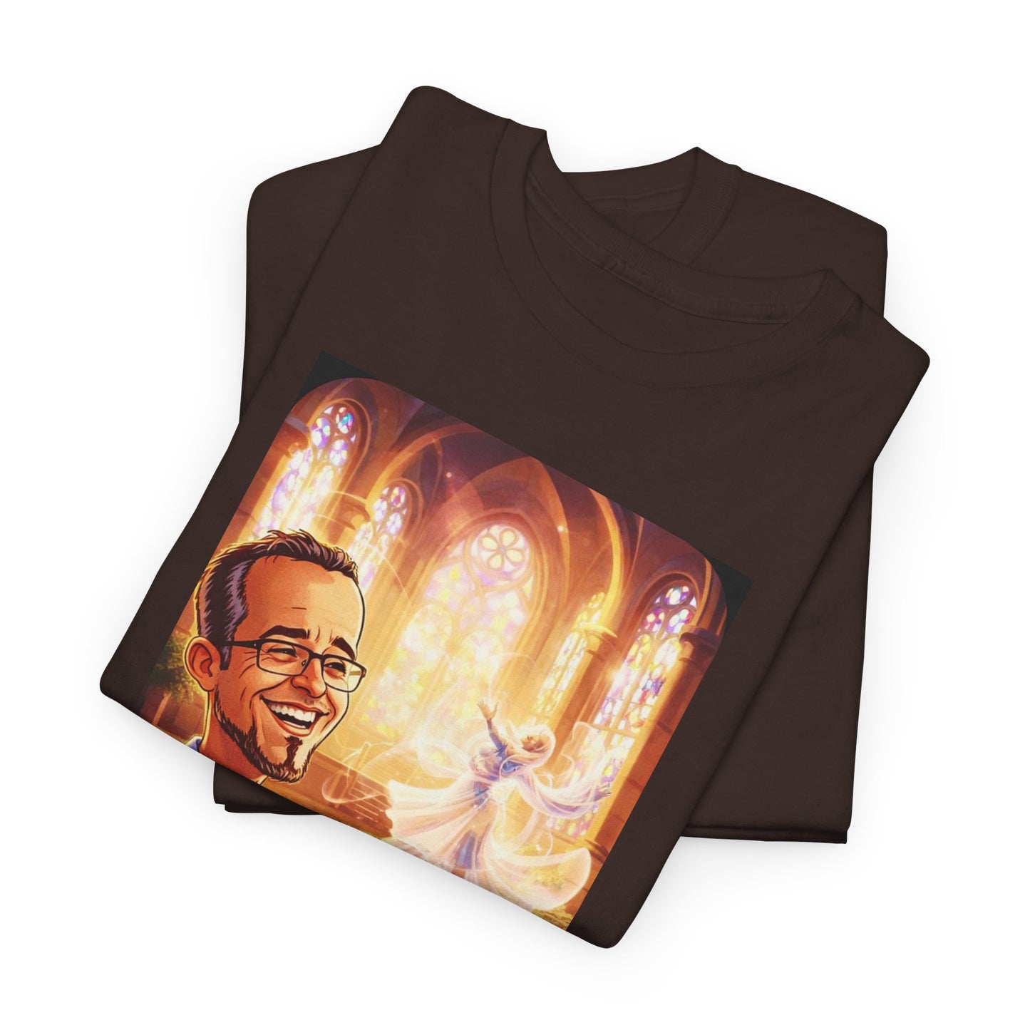 Camiseta Azimur com Frase de poder "Eu construo as paredes para que o Espírito possa dançar dentro delas."
 – Algodão Premium