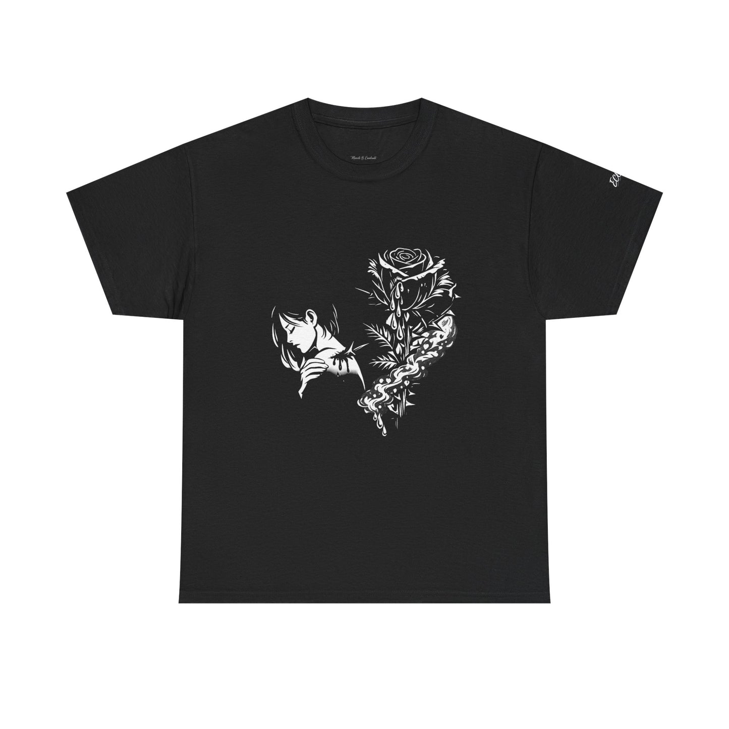 Camiseta Poema Azirrague — Rosa em Luto
