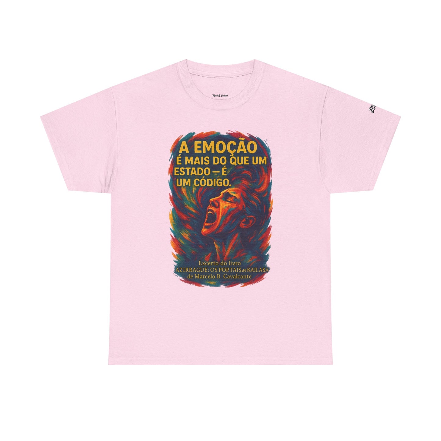 Camiseta Frase de Azirrague – Trecho de Marcelo B. Cavalcante | Algodão Gildan 5000