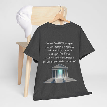 Camiseta Templo Sereno — Algodão 100% Médio