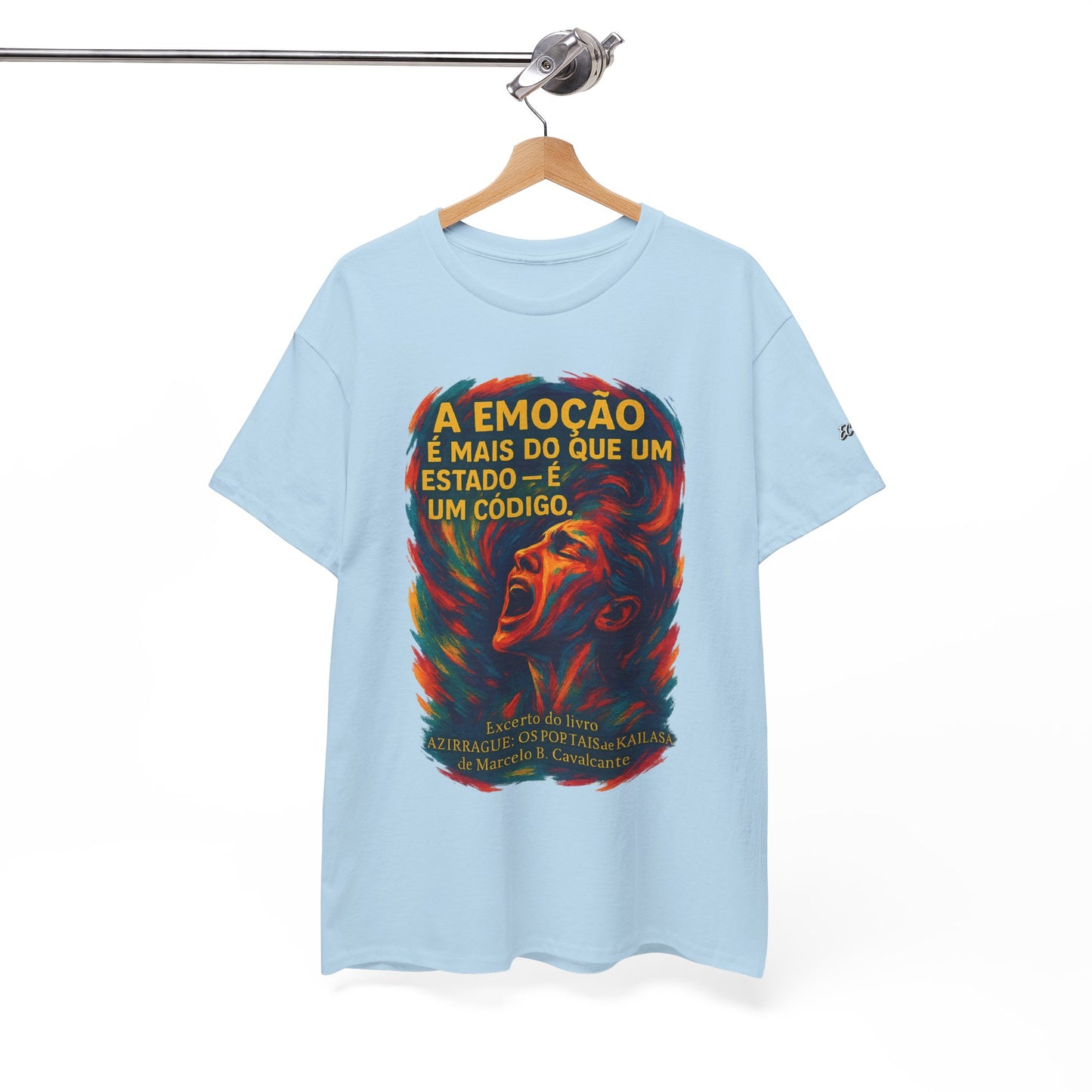 Camiseta Frase de Azirrague – Trecho de Marcelo B. Cavalcante | Algodão Gildan 5000