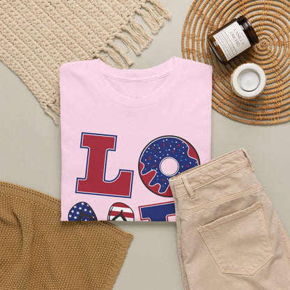 Camiseta Unissex Love America | Algodão Premium Gildan® 5000
