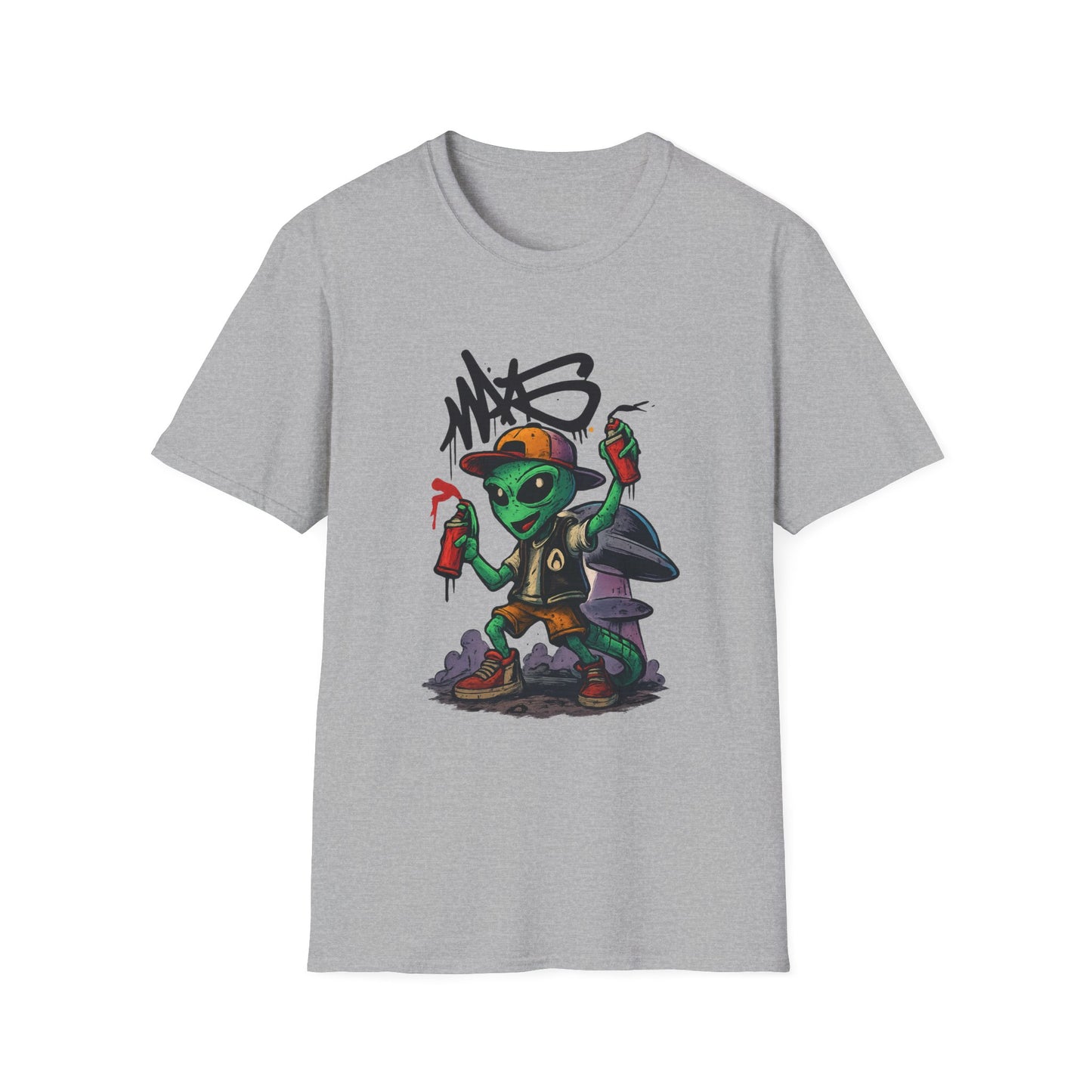 Camiseta Street Art Cogumelo Guardião – Algodão Ring-Spun Gildan 64000
