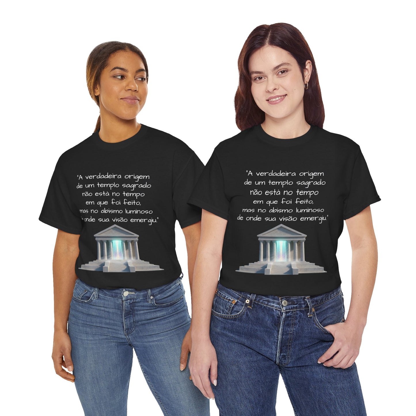 Camiseta Templo Sereno — Algodão 100% Médio