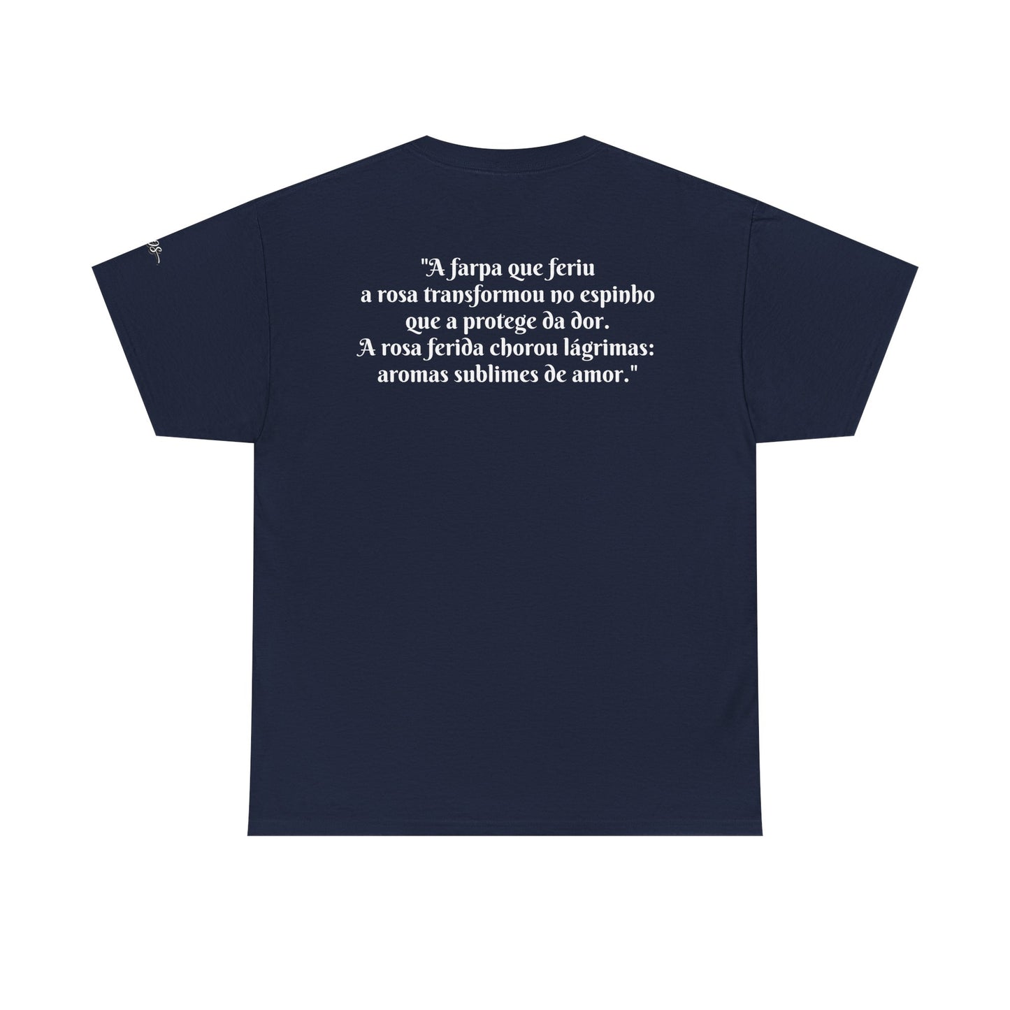 Camiseta Poema Azirrague — Rosa em Luto