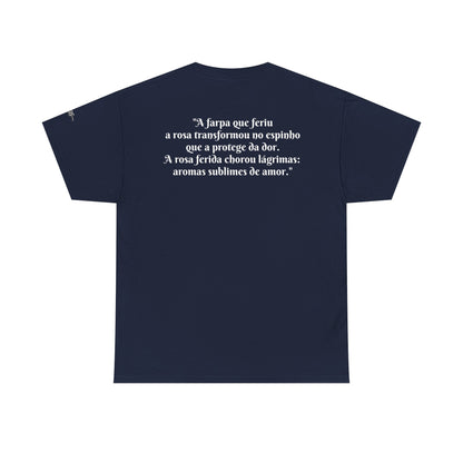 Camiseta Poema Azirrague — Rosa em Luto