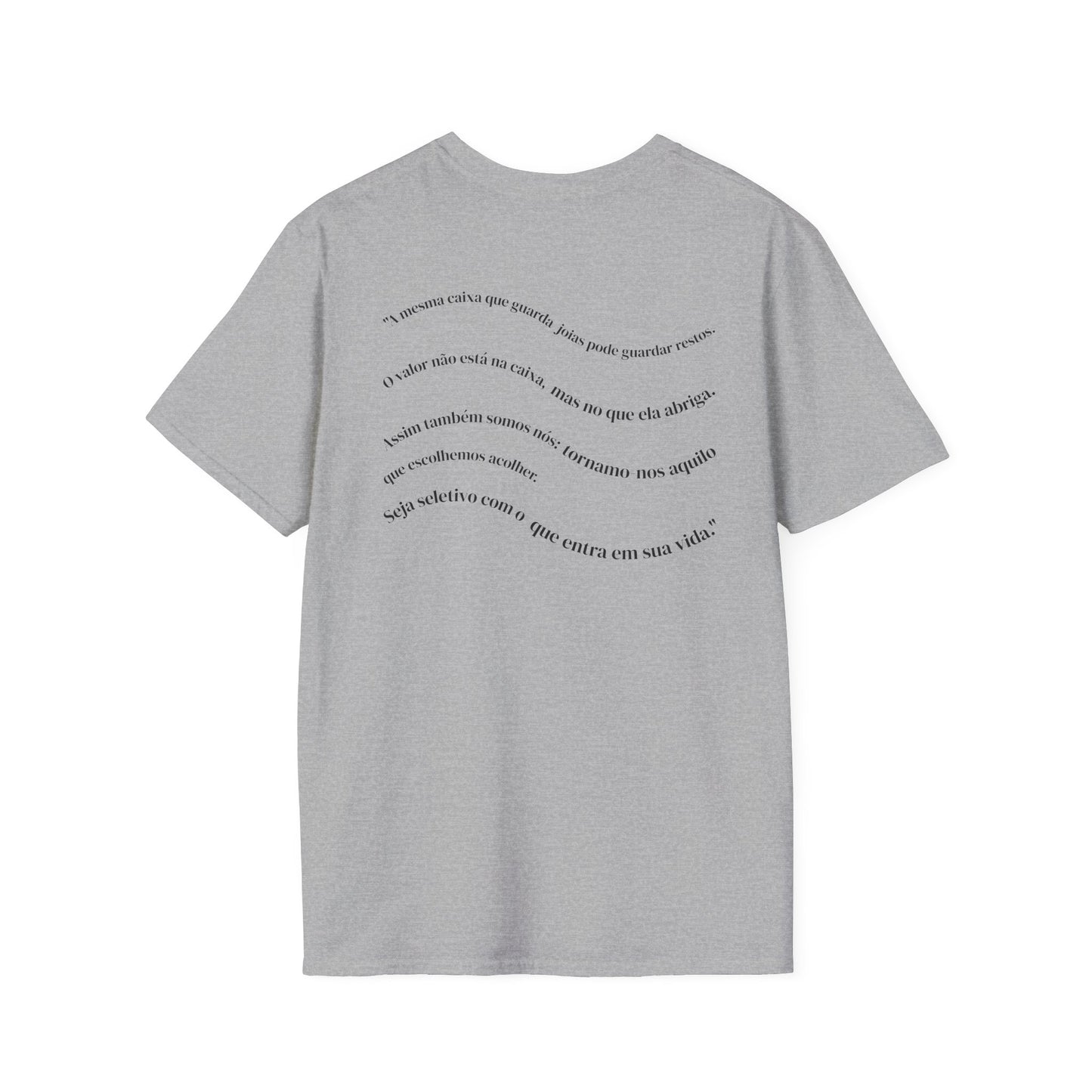 Camiseta Minimalista Seja Seletivo | T-Shirt Frase Reflexiva Azirrague