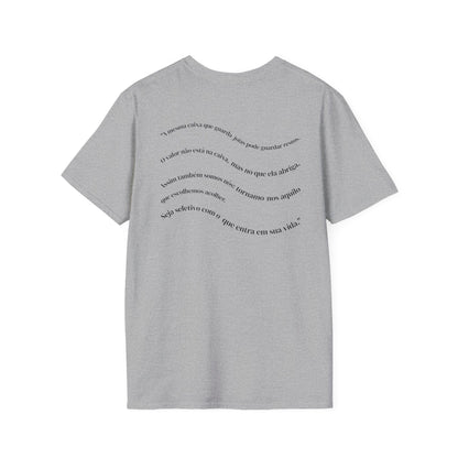 Camiseta Minimalista Seja Seletivo | T-Shirt Frase Reflexiva Azirrague