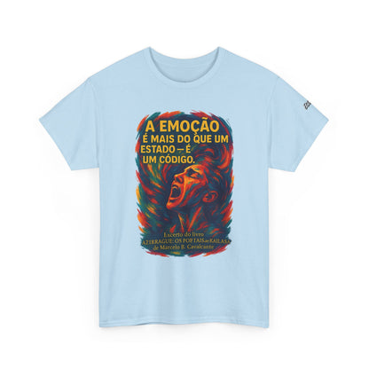 Camiseta Frase de Azirrague – Trecho de Marcelo B. Cavalcante | Algodão Gildan 5000