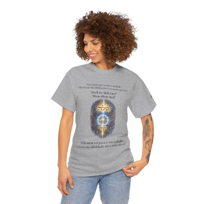 Camiseta Cabalística Asaliah & Imamiah – Símbolos Místicos e Energia Espiritual