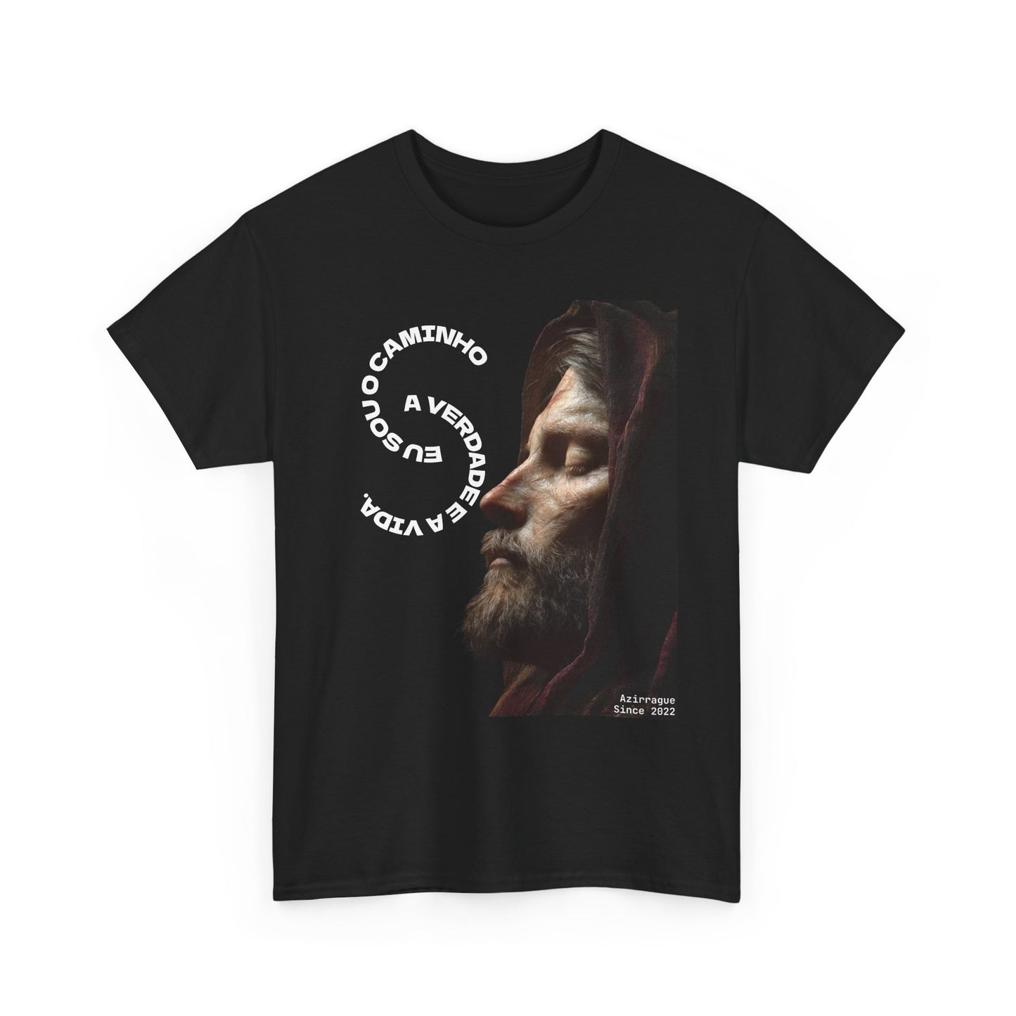 Camiseta “Eu Sou o Caminho” — Algodão 100% Médio
