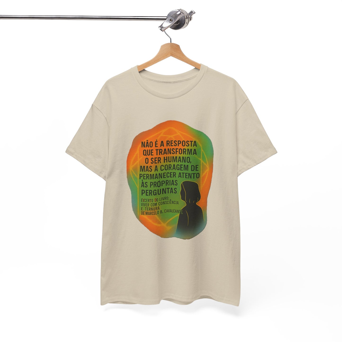 Inspirational Portuguese Quote T-Shirt — 'Coragem de Permanecer Atento'