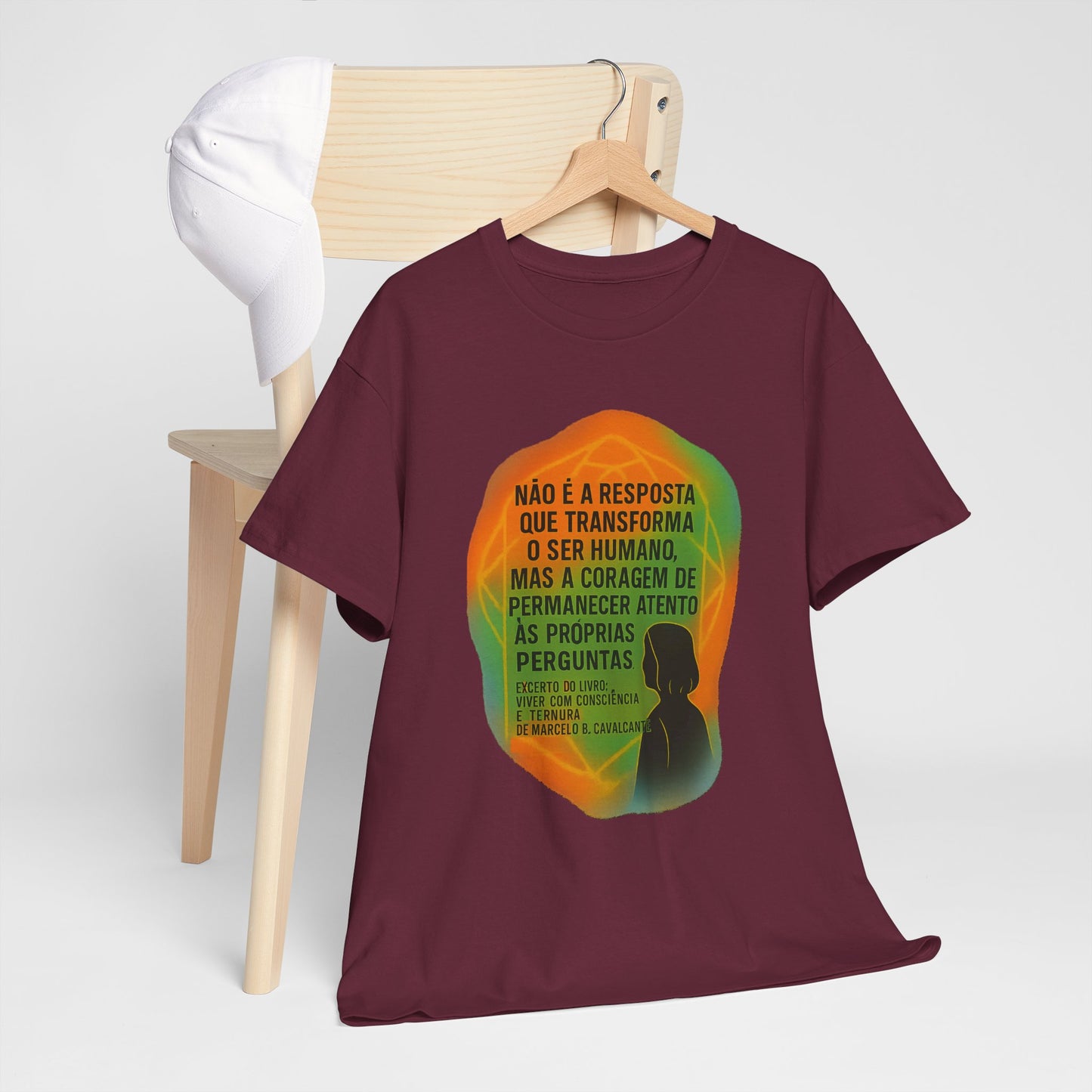 Inspirational Portuguese Quote T-Shirt — 'Coragem de Permanecer Atento'