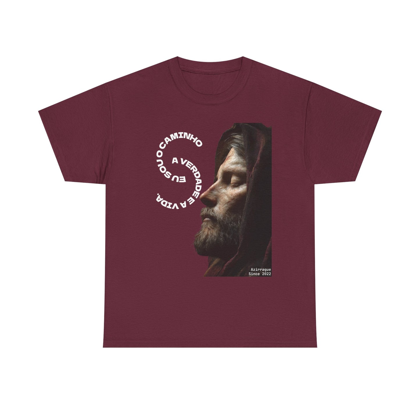 Camiseta “Eu Sou o Caminho” — Algodão 100% Médio