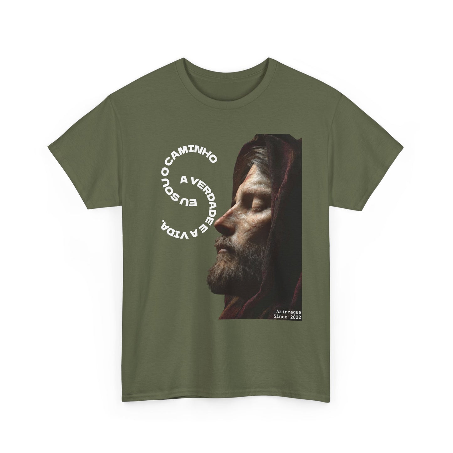 Camiseta “Eu Sou o Caminho” — Algodão 100% Médio