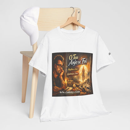 Camiseta Retrato Cinemático Streetwear – Arte Expressiva e Atmosfera Noturna