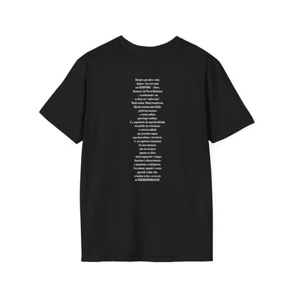 Camiseta Ironia Lúcida — Algodão Ring-Spun 153g