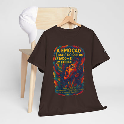 Camiseta Frase de Azirrague – Trecho de Marcelo B. Cavalcante | Algodão Gildan 5000