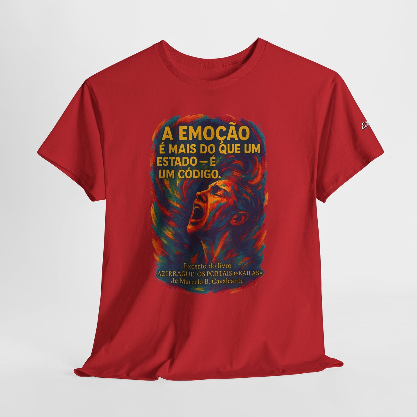 Camiseta Frase de Azirrague – Trecho de Marcelo B. Cavalcante | Algodão Gildan 5000