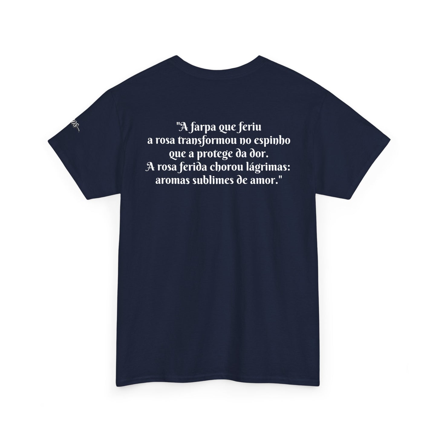 Camiseta Poema Azirrague — Rosa em Luto